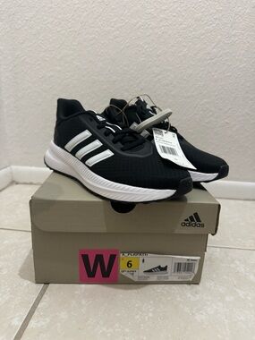 adidas Black and White Kids' Athletic Sneakers
